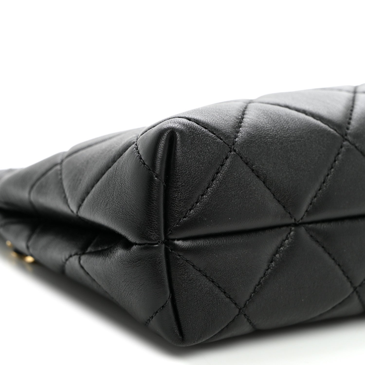Chanel Lambskin Quilted Small Eyes On You Shopping Bag Black 9 of 10