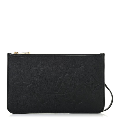 Louis Vuitton Empreinte Monogram Giant Neverfull MM Pochette Black 1 of 7