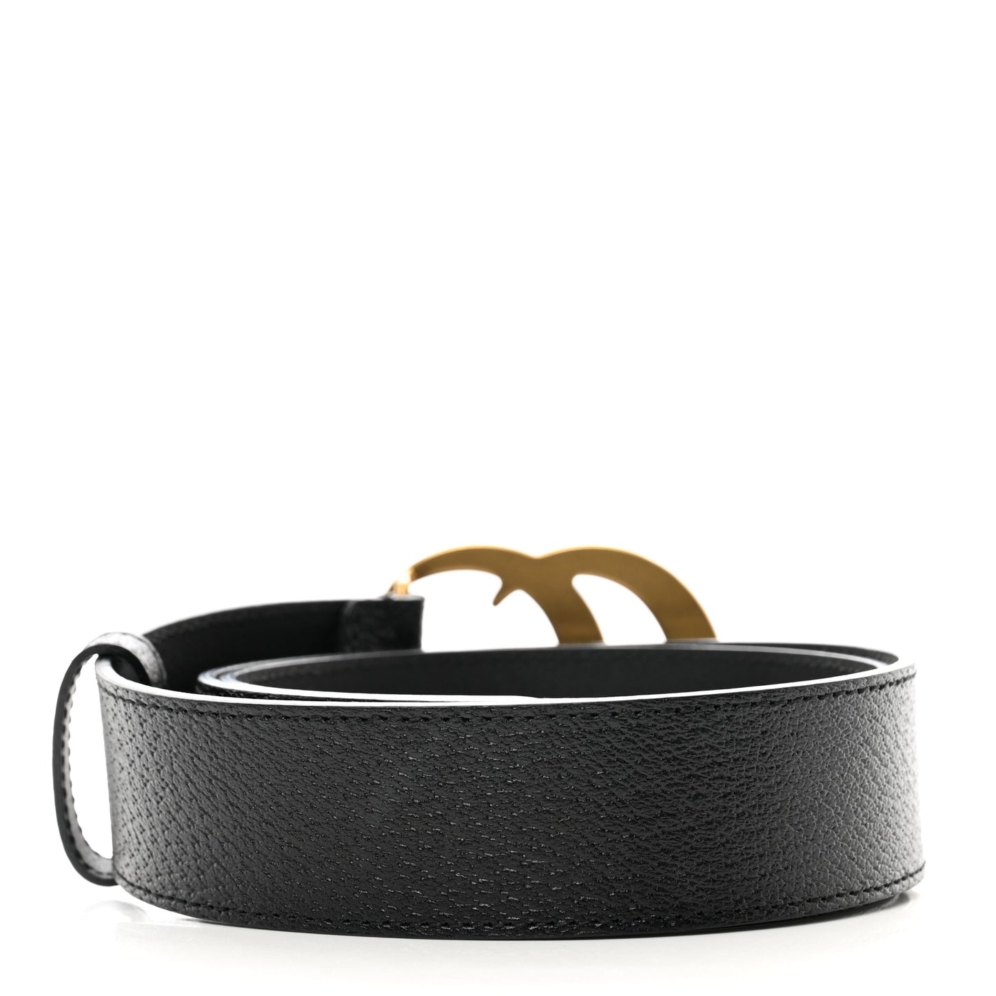 Textured Calfskin Double G 40mm Belt 85 34 Black