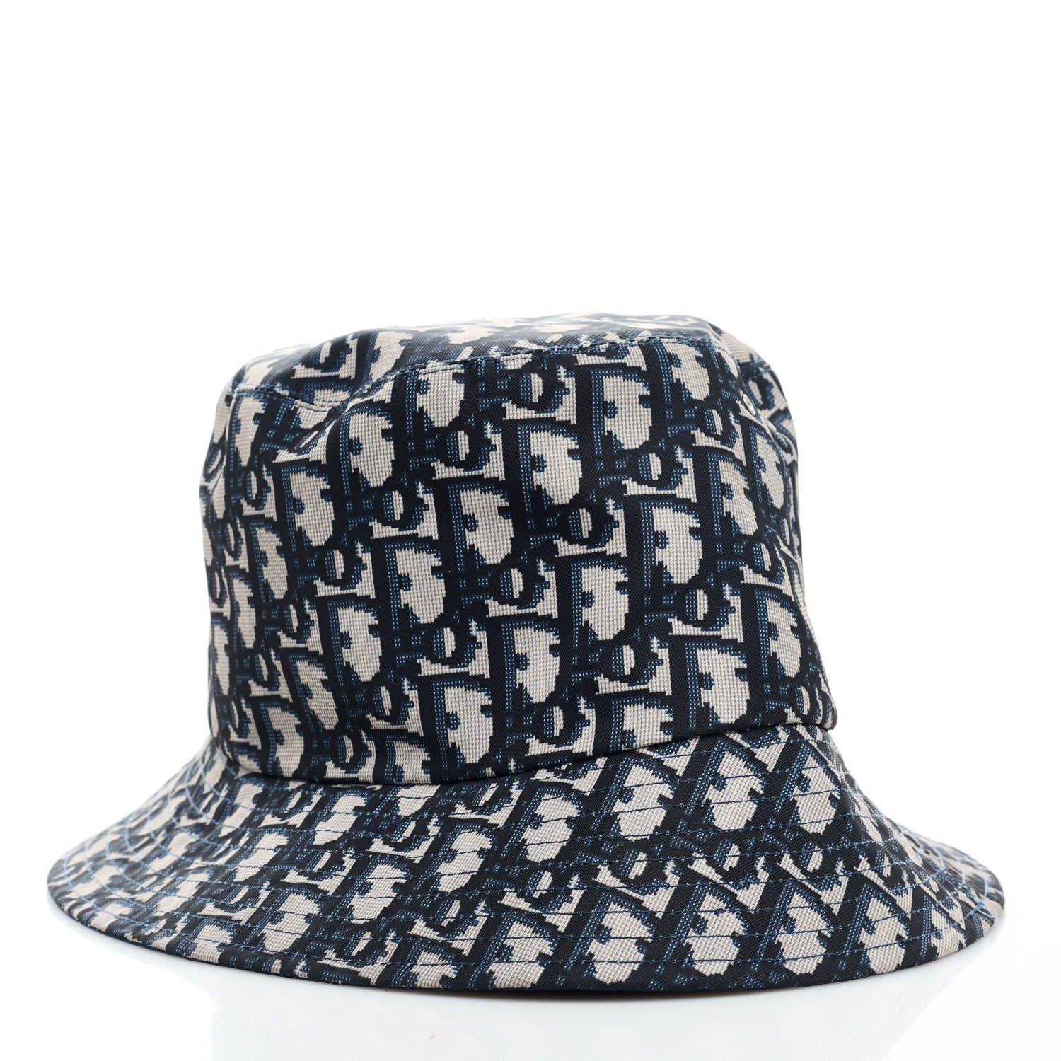 Christian Dior Oblique Reversible Teddy-D Brim Bucket Hat Blue 3 of 5