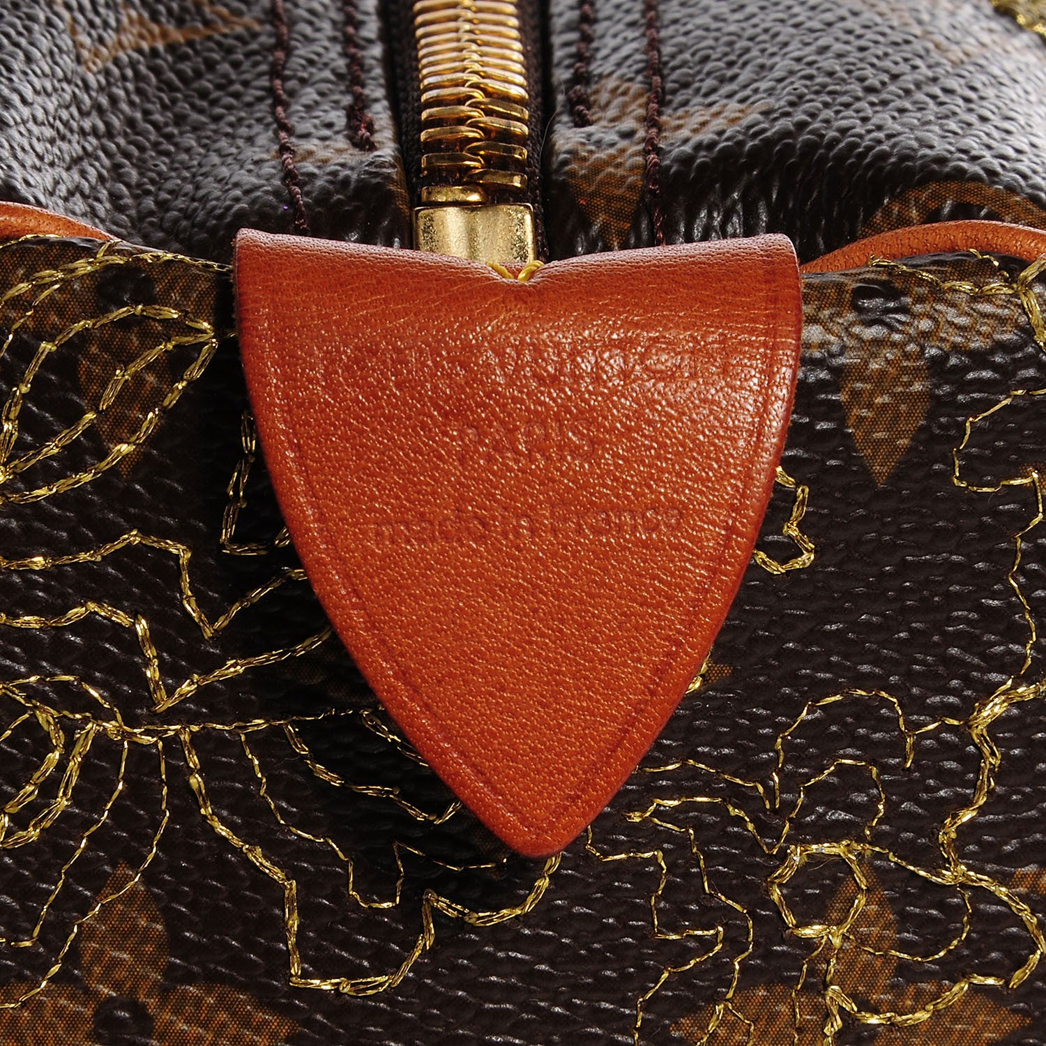 Louis Vuitton Monogram Dentelle Speedy 30 Gold 6 of 8