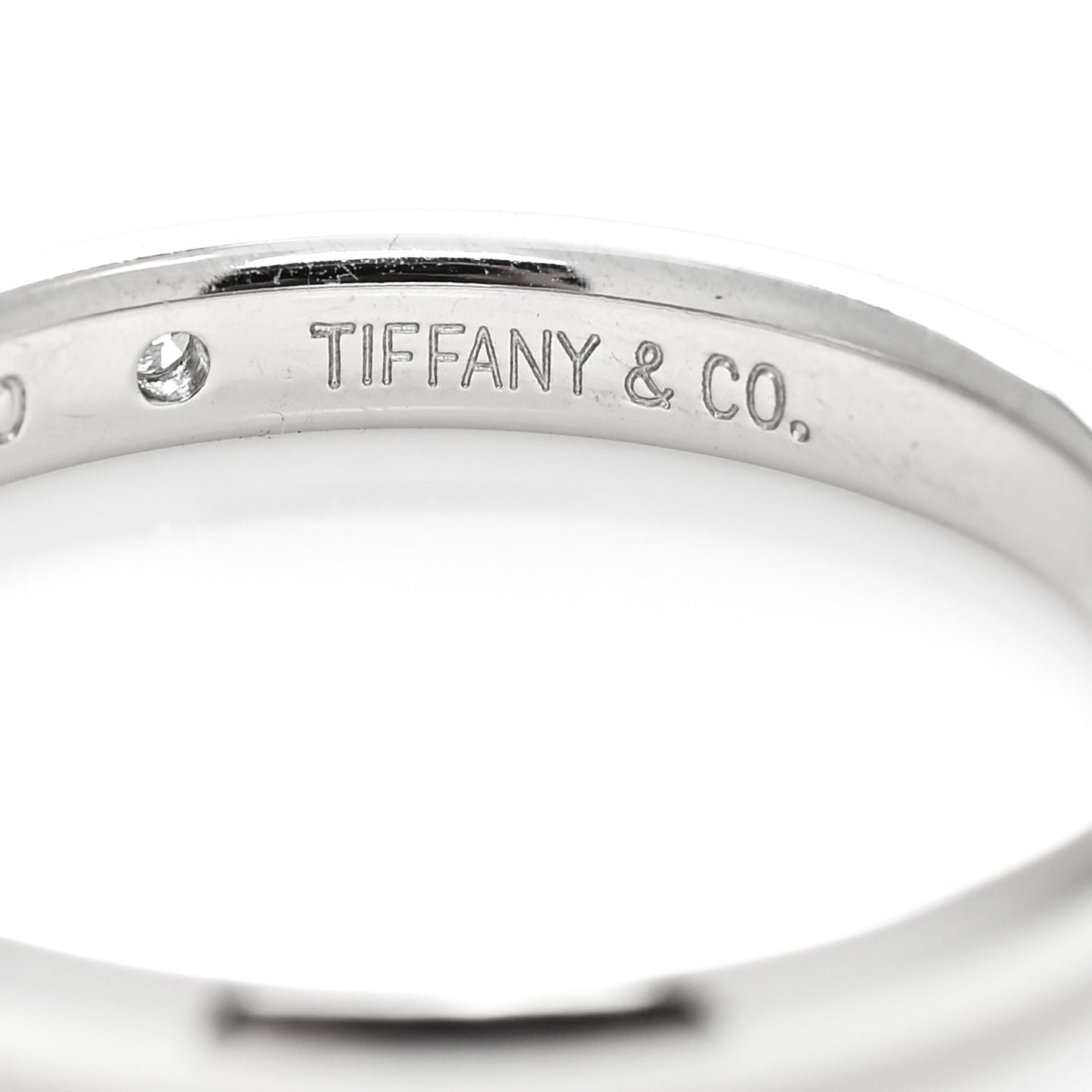 Platinum Diamond Elsa Peretti Band Ring 56 7.5