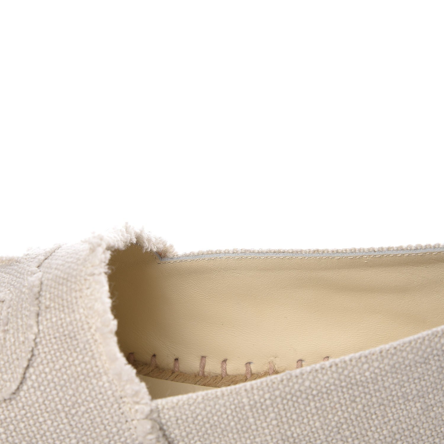 Chanel Linen CC Espadrilles 38 Beige Black 8 of 12