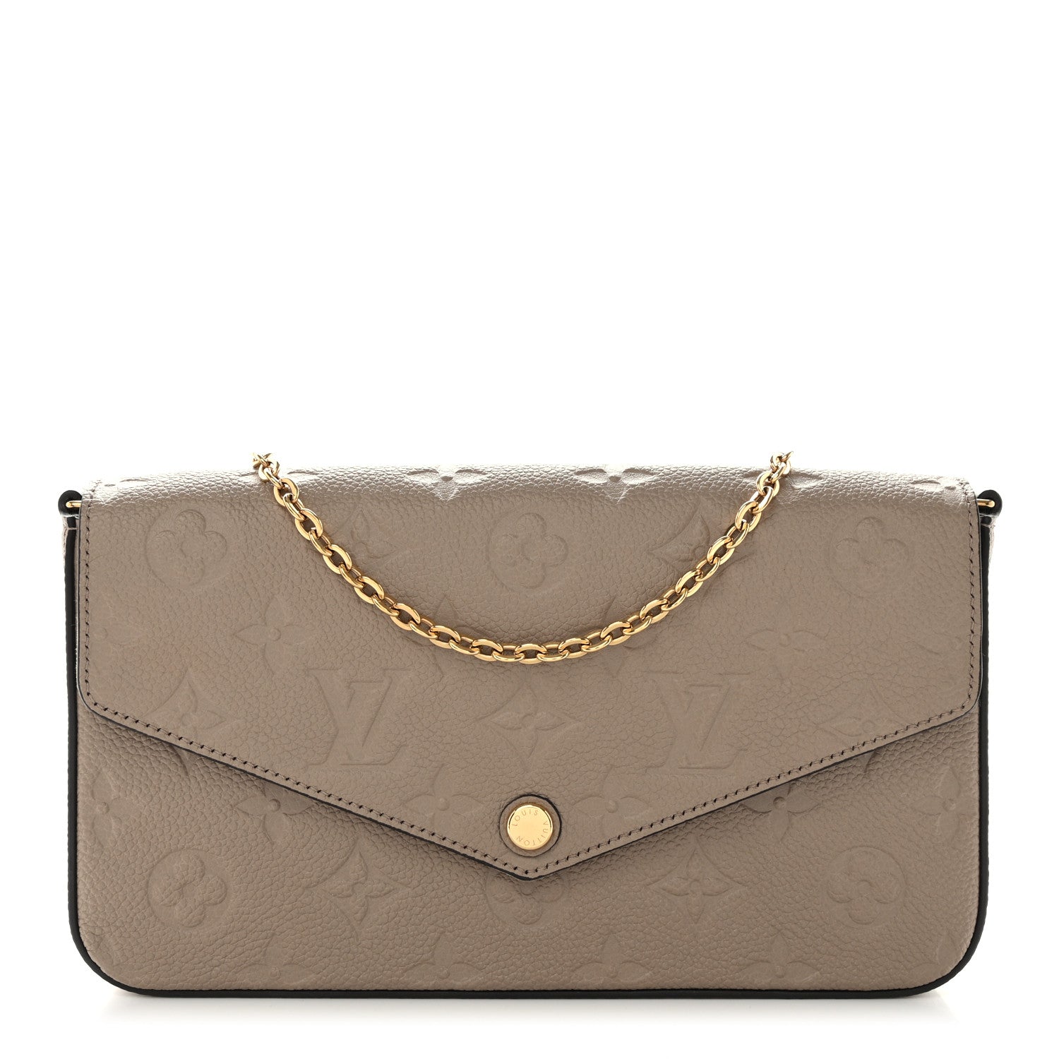 Louis Vuitton Empreinte Pochette Felicie Chain Wallet Tourterelle 1 of 10
