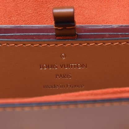 Louis Vuitton Calfskin Catogram Twist Shoulder Bag MM Marron 6 of 9