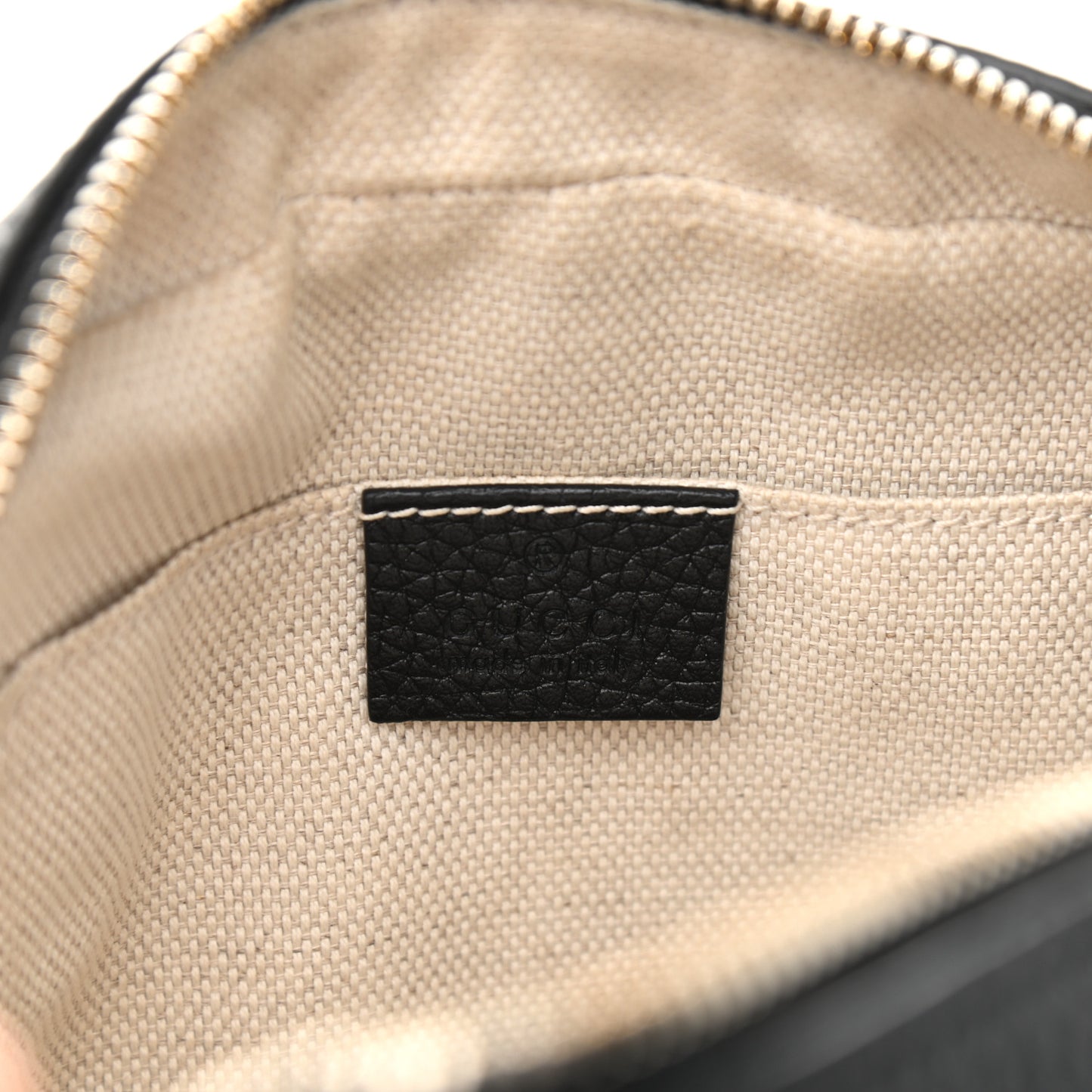Pebbled Calfskin Small Soho Disco Bag Black