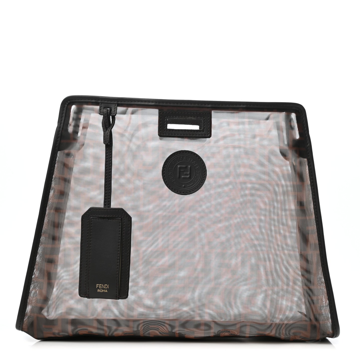 Mesh Vitello Century FF 1974 Medium Peekaboo Defender Cover Marrone Black Ebano