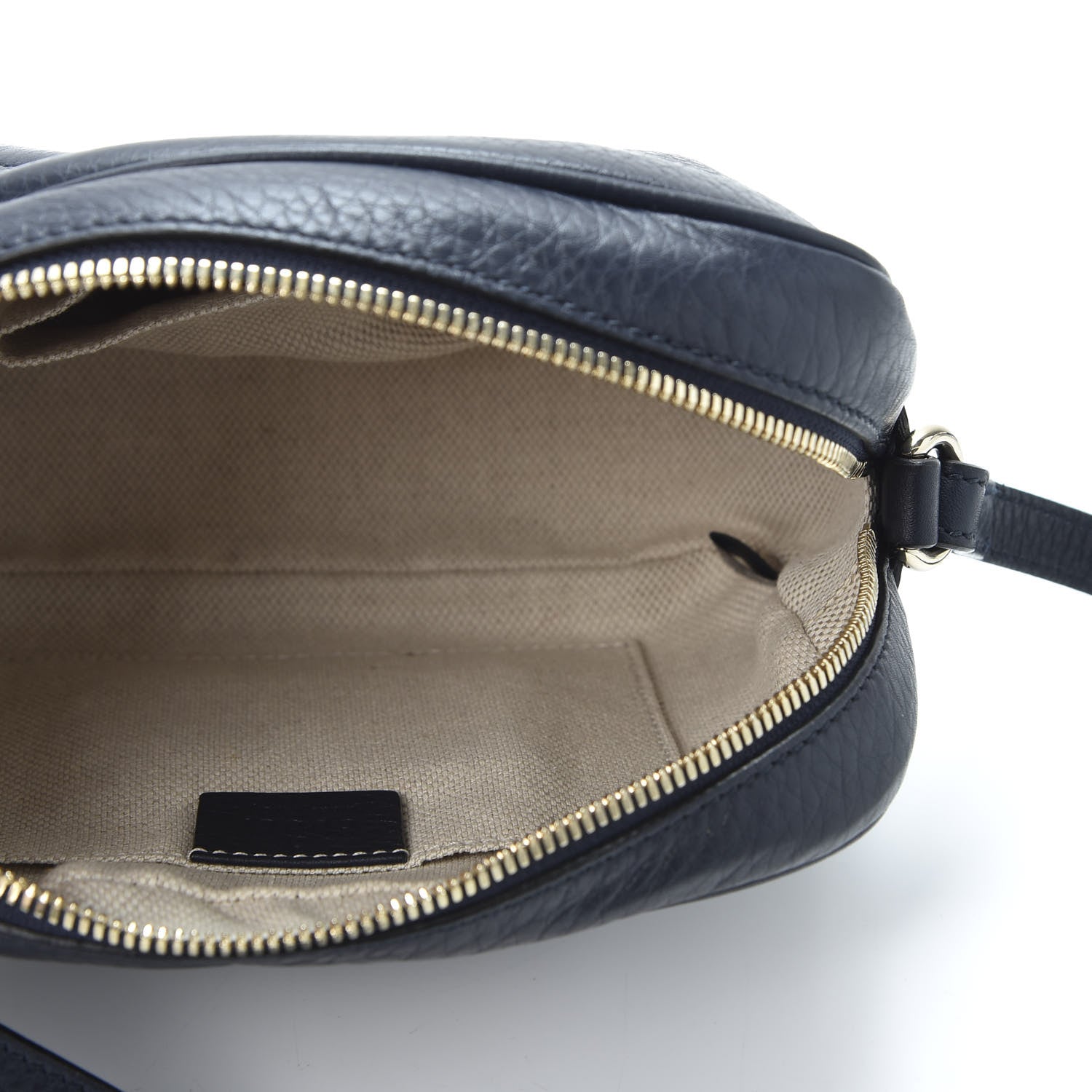 Gucci Pebbled Calfskin Small Soho Disco Bag Blue 5 of 12