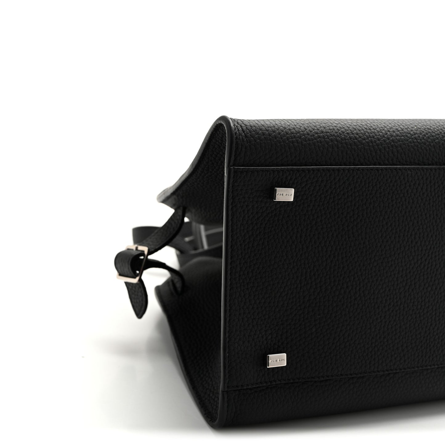 Grained Calfskin Soft Margaux 10 Bag Black