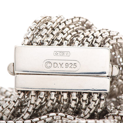 David Yurman Sterling Silver Multi-Row Box Chain Bracelet 4 of 4