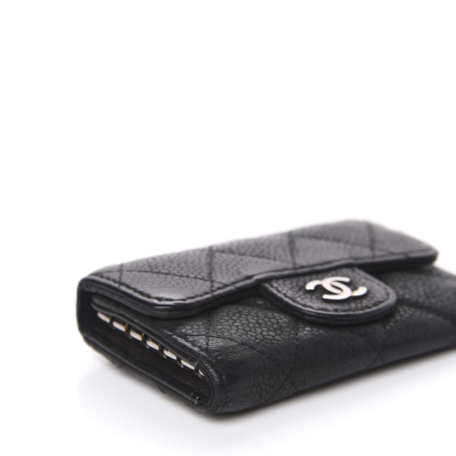 Chanel Caviar Quilted 6 Key Holder Black 4 of 12