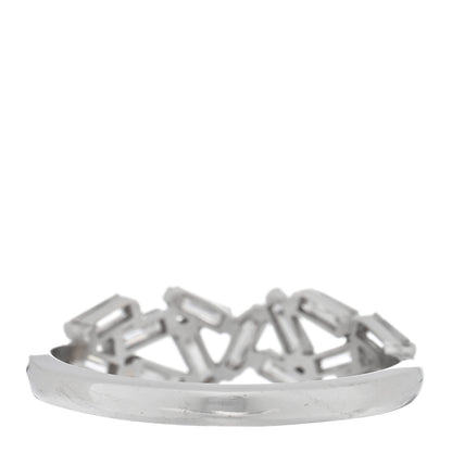 Suzanne Kalan 18K White Gold Diamond Baguette Fireworks Ring 53 6.25 3 of 4