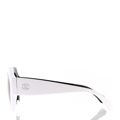 Chanel Acetate CC Sunglasses 9080-A White Black 3 of 8