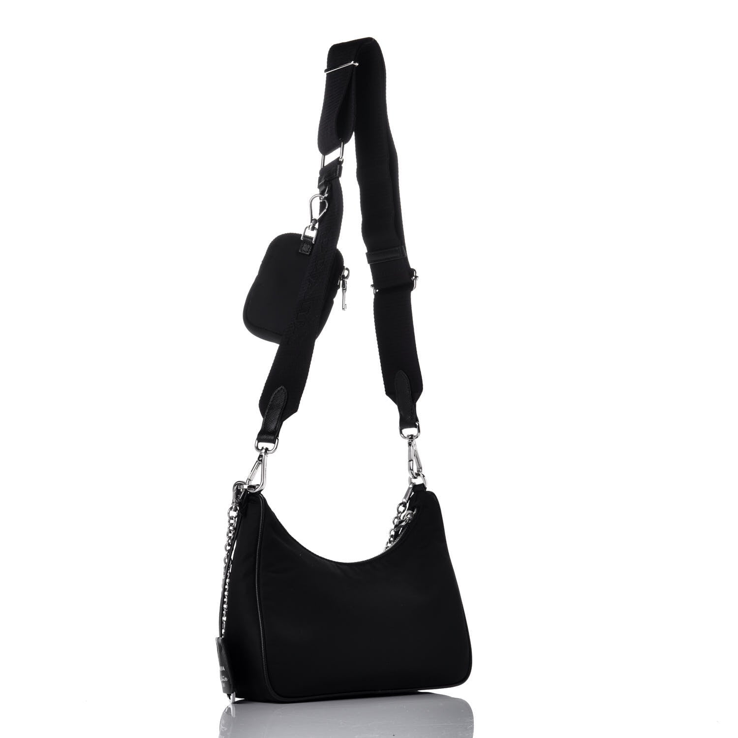 Prada Nylon Re-Edition 2005 Shoulder Bag Black 4 of 9