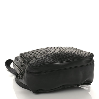 Bottega Veneta Smooth Calfskin Intrecciato Backpack Black 3 of 8