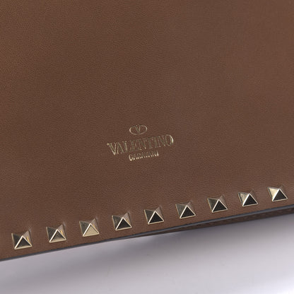 Valentino Garavani Nappa Rockstud Wristlet Clutch Taupe 9 of 11