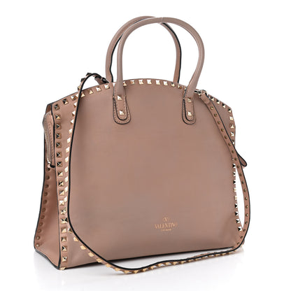 Valentino Garavani Vitello Rockstud Dome Shopper Soft Noisette 2 of 4