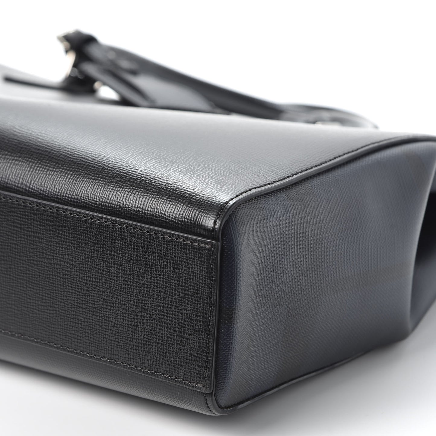 Calfskin Bermondsey Business Briefcase Black