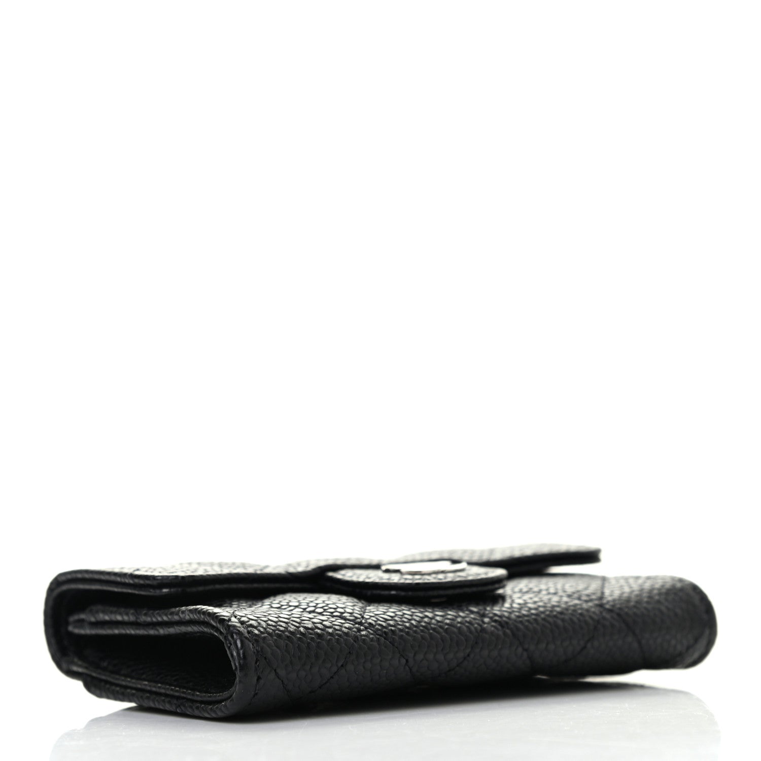 Chanel Caviar Quilted Flap Card Holder Wallet Black 4 of 8
