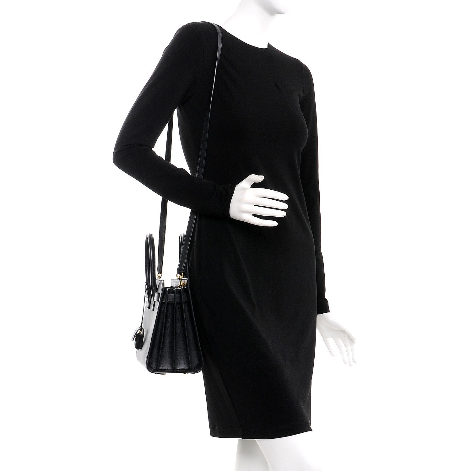 Saint Laurent Calfskin Baby Sac De Jour Black 2 of 8