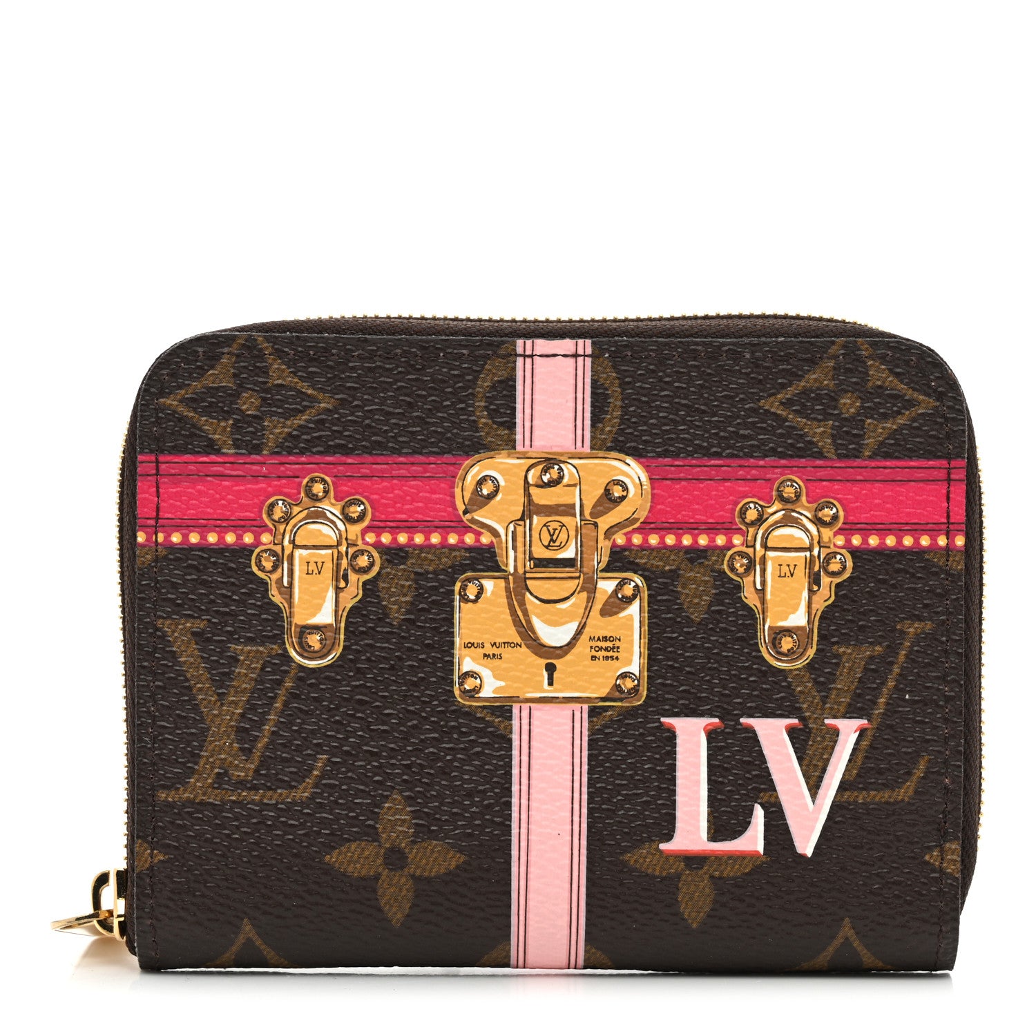 Louis Vuitton Monogram Summer Trunks Zippy Coin Purse 1 of 7