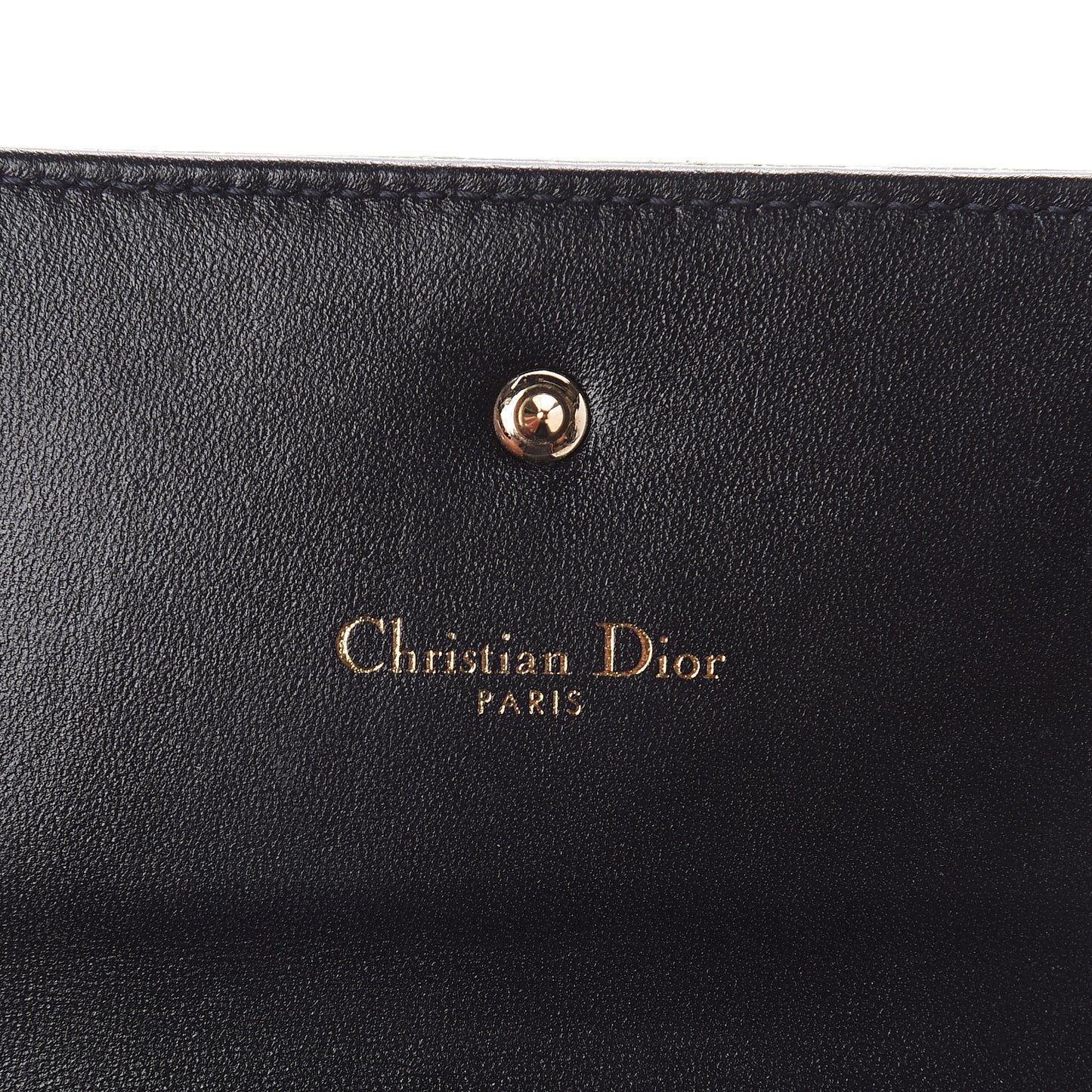 Metallic Ceramic Effect Deerskin Cannage Diorama Elancee Wallet Green