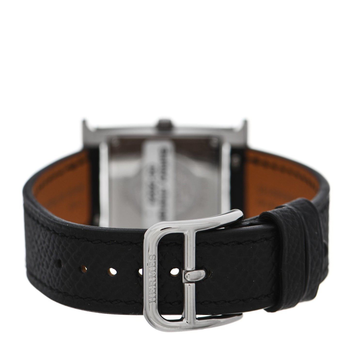 Stainless Steel Epsom 21mm Heure H Hour Quartz Watch Noir