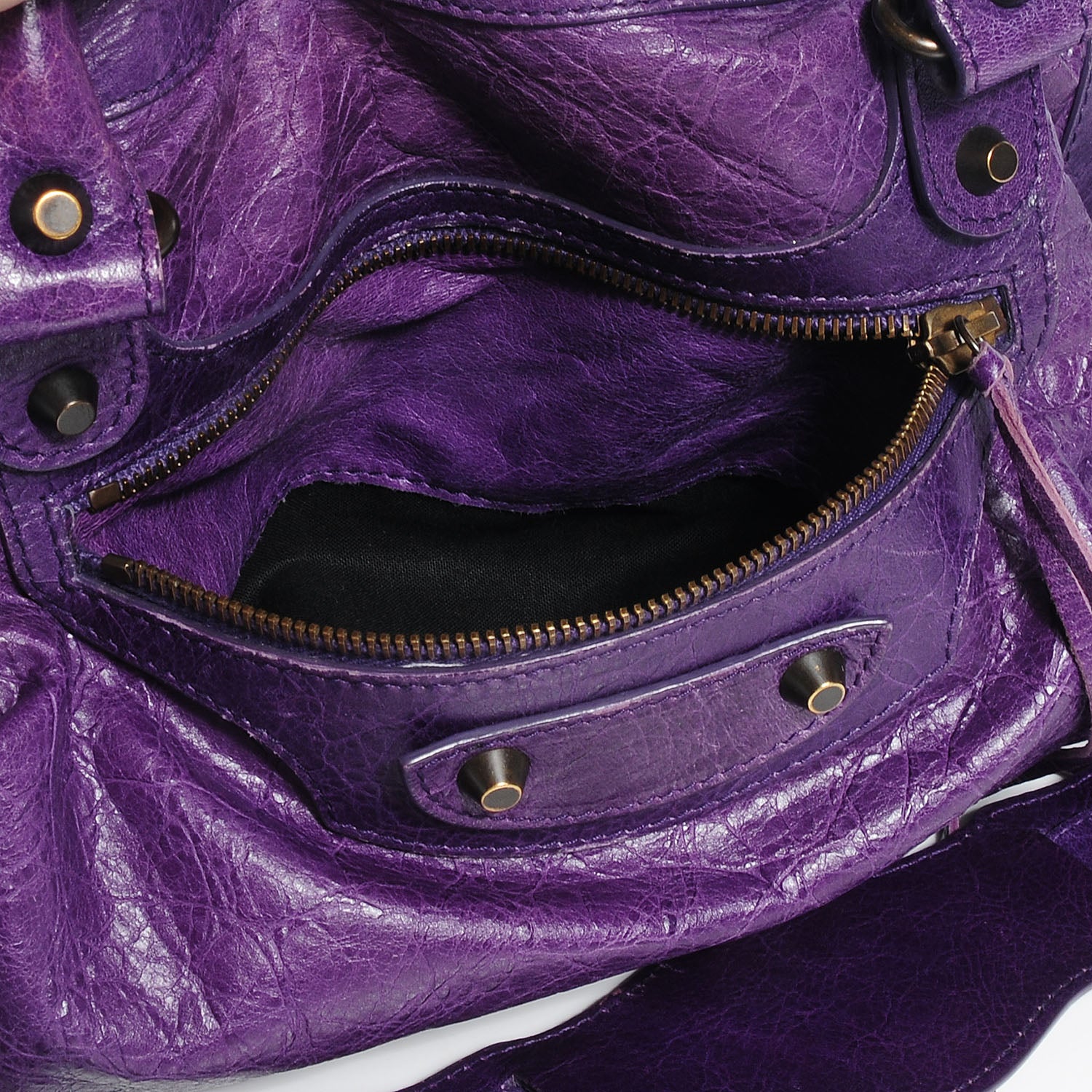 Balenciaga Agneau City Dark Violet 10 of 12