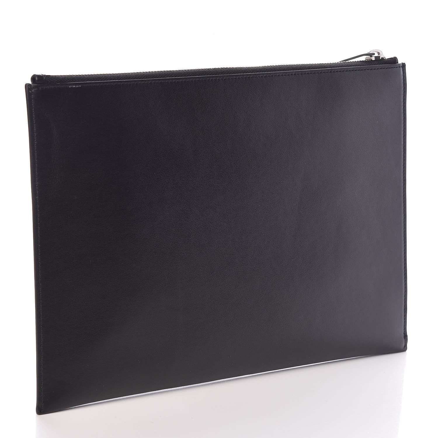 Saint Laurent Calfskin Embroidered iPad Pouch Black 3 of 7