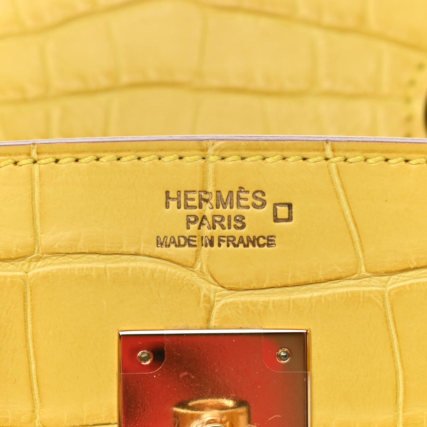 Matte Alligator Birkin 30 Mimosa