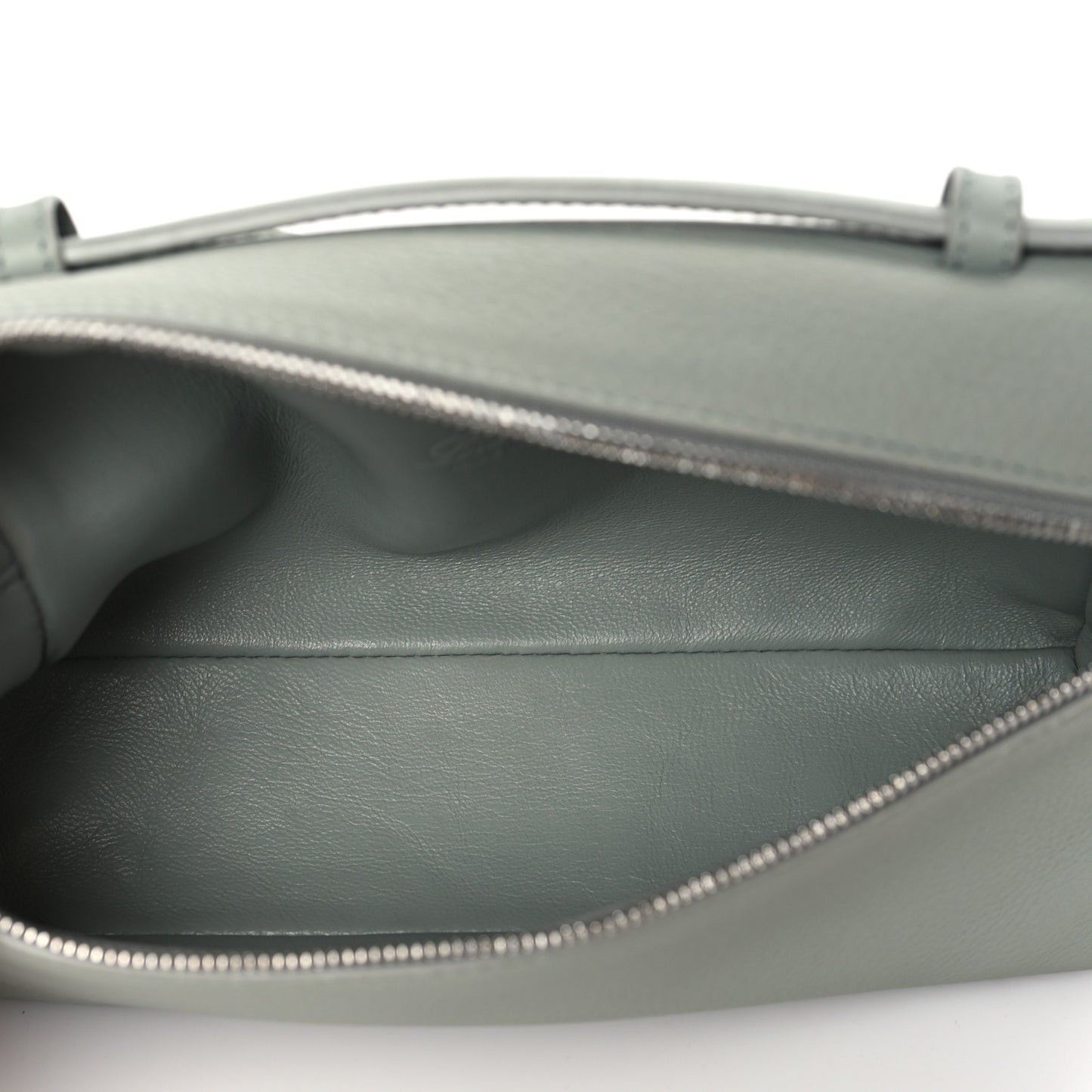 Grained Calfskin L19 Extra Pocket Pouch Eucalyptus
