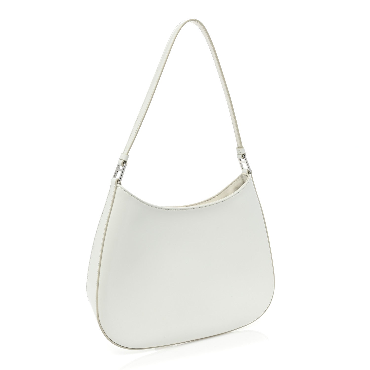Prada Spazzolato Cleo Shoulder Bag White 4 of 10