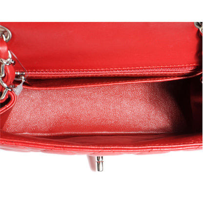 Chanel Lambskin Quilted Mini Square Flap Red 5 of 7