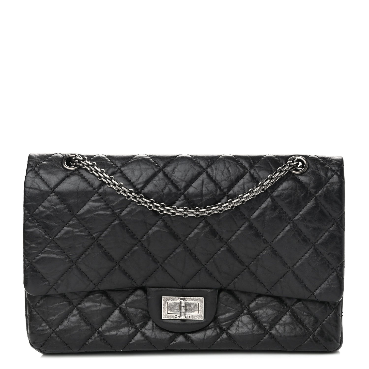 Chanel Aged Calfskin Quilted 2.55 Reissue 227 Flap Black 1 of 11