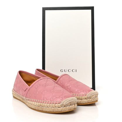 Gucci Guccissima Signature Espadrilles 39 Rose Baby Candy 8 of 8
