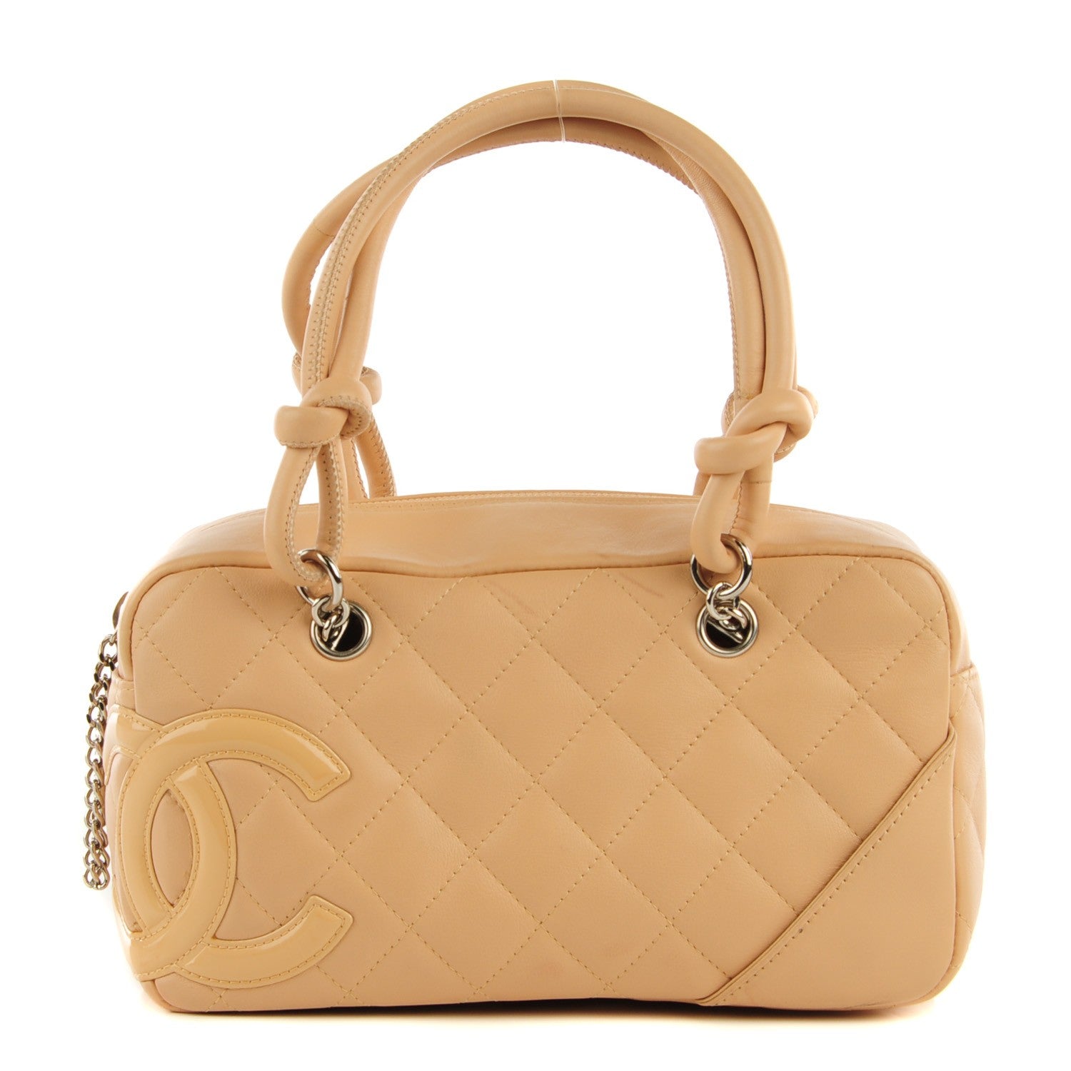 Chanel Calfskin Quilted Small Cambon Bowler Beige 1 of 7