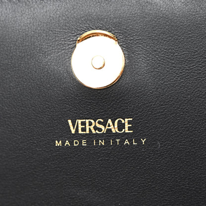 Versace Nappa Quilted Virtus Clutch Bag Black 6 of 9