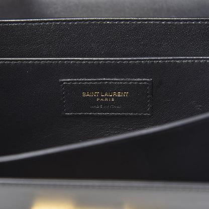 Saint Laurent Smooth Calfskin Medium Domino Shoulder Bag Black 6 of 13