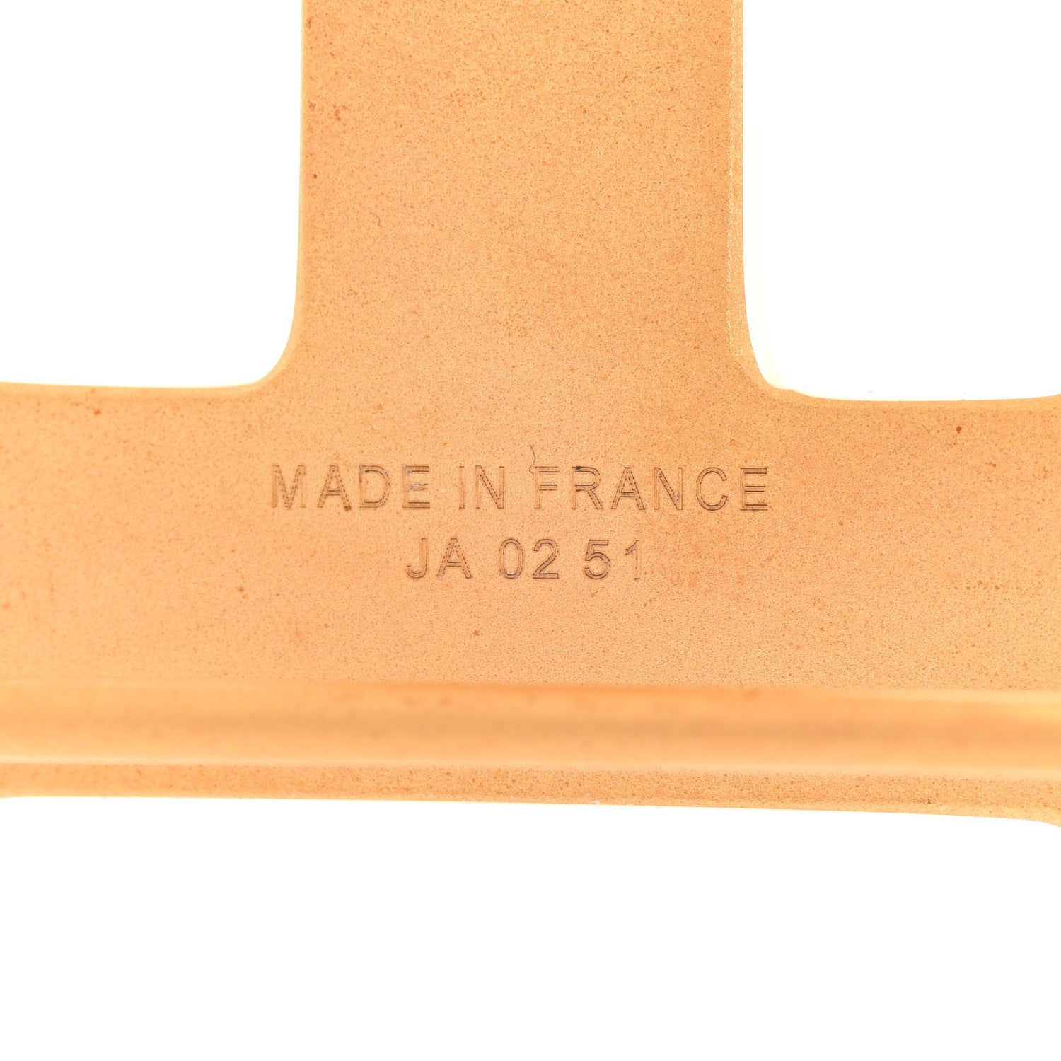Hermes Brushed 32mm H Belt Buckle Gold 3 of 4