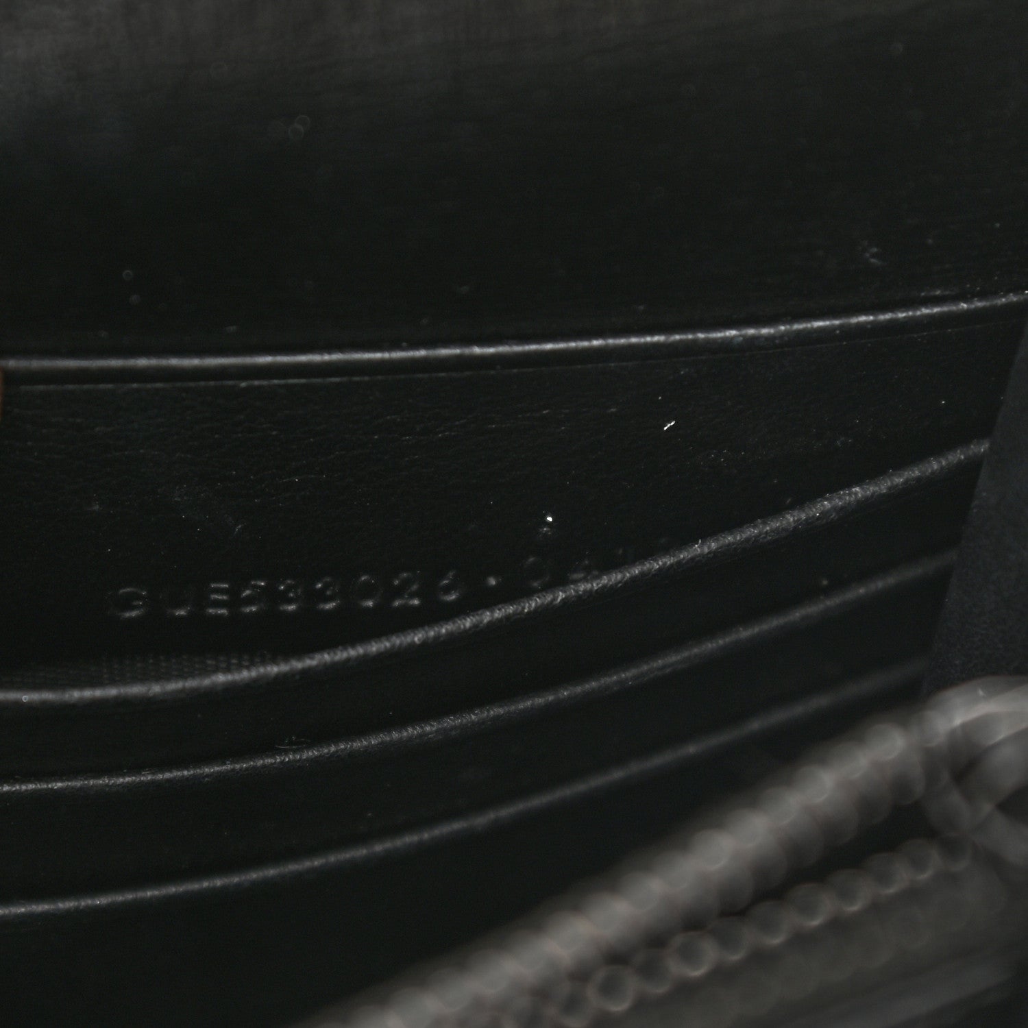 Saint Laurent Calfskin Monogram Sunset Chain Wallet Black 7 of 10