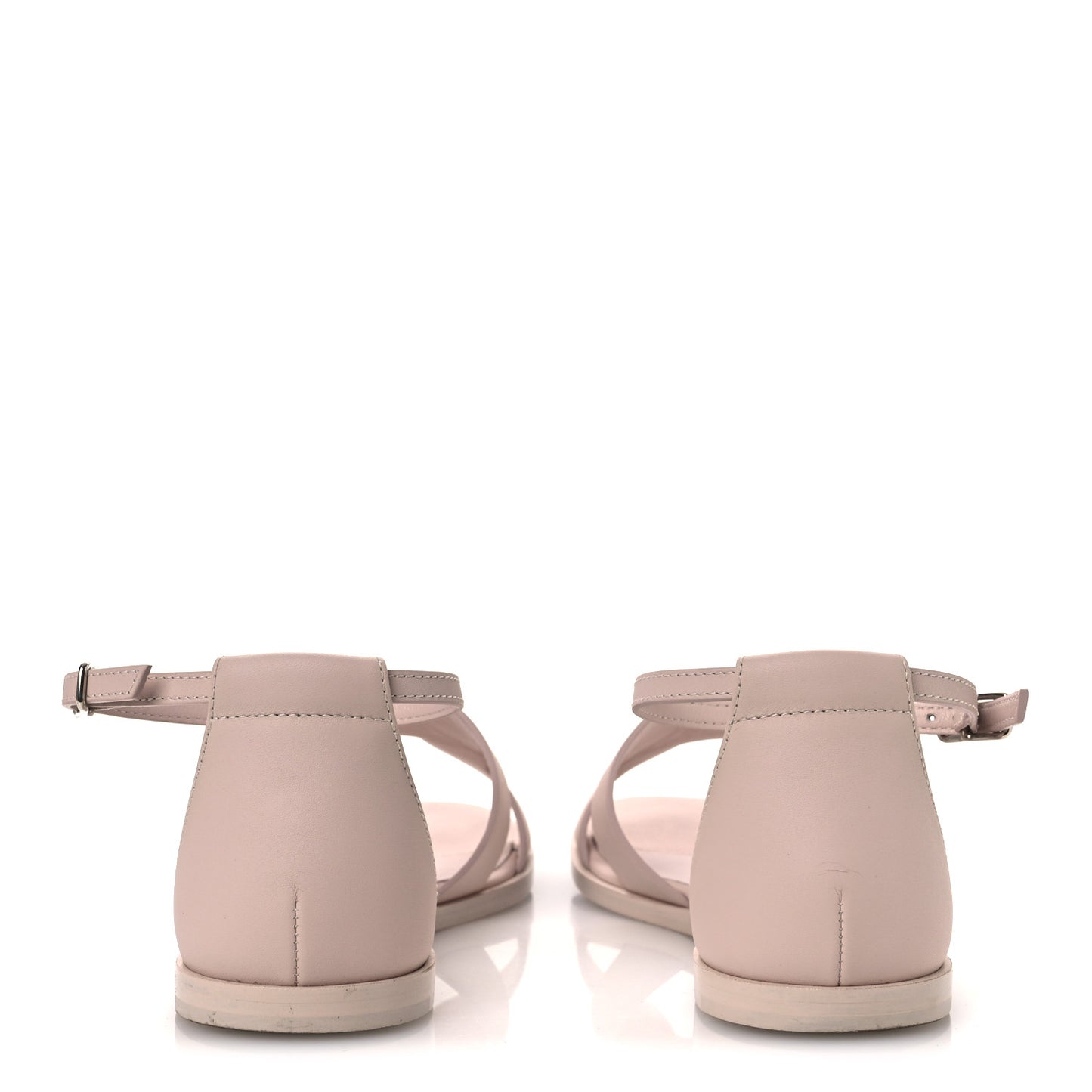 Calfskin Santorini Sandals 36 Beige Nude