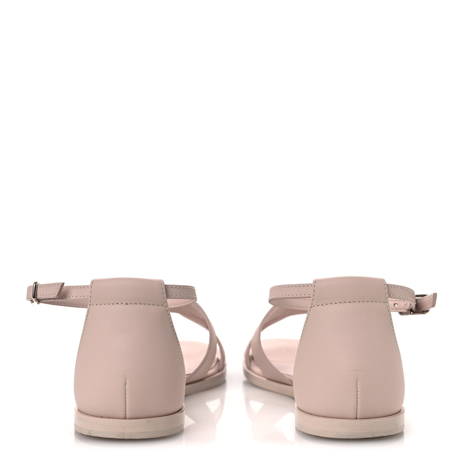 Hermes Calfskin Santorini Sandals 36 Beige Nude 6 of 11