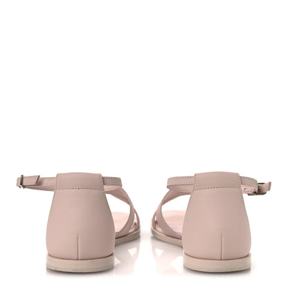 Hermes Calfskin Santorini Sandals 36 Beige Nude 6 of 11