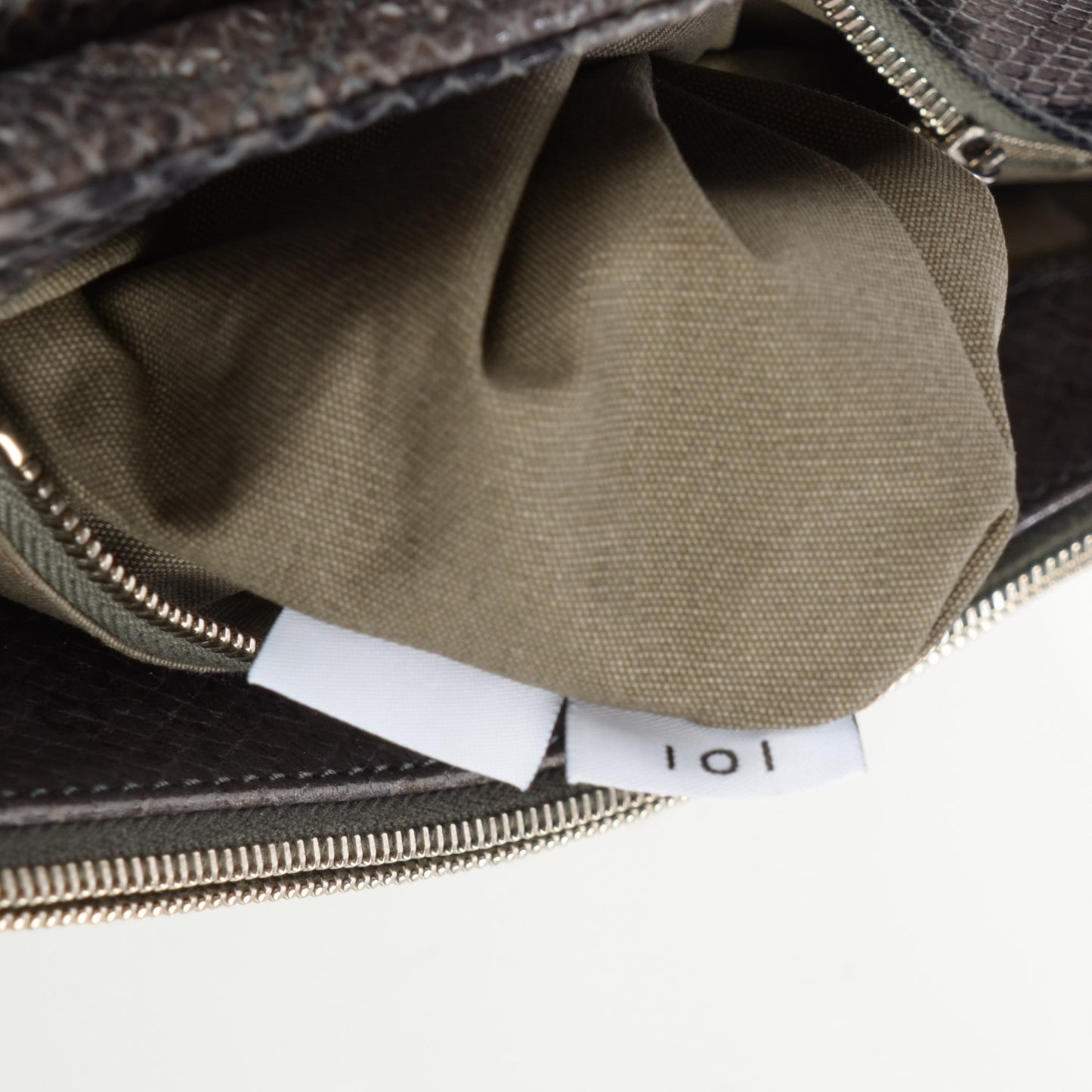 Python Embossed Stardust The Large Single Flap Grey