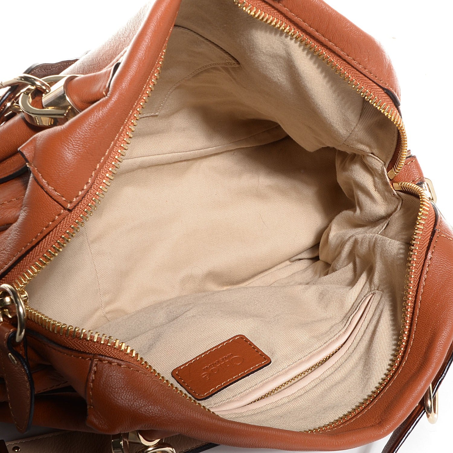 Chloe Calfskin Medium Military Paraty Caramel 5 of 11