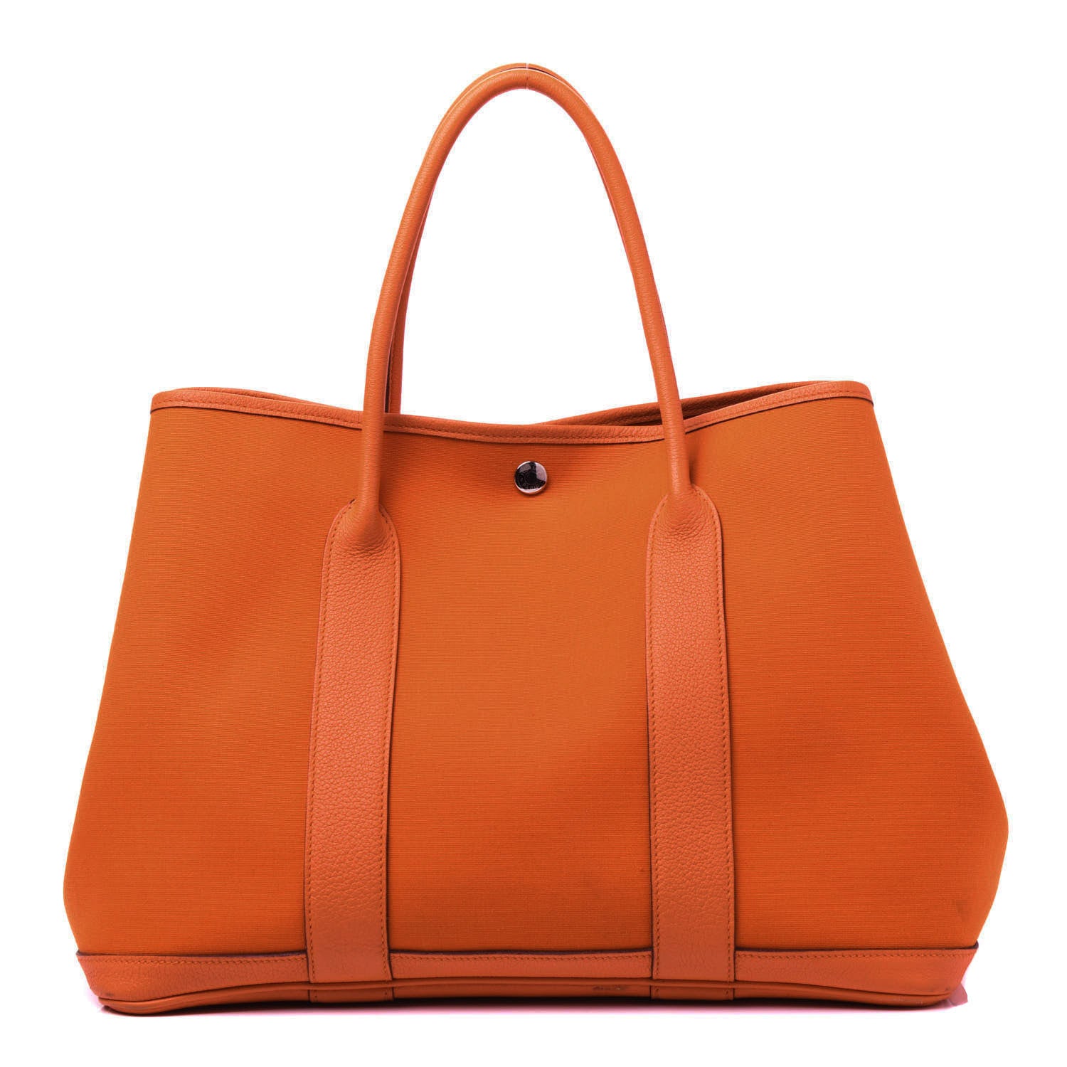 Hermes Toile Negonda Garden Party Tote 36 MM Orange 1 of 12