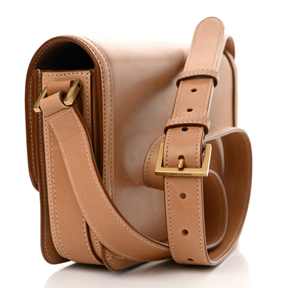 Saint Laurent Box Calfskin Monogram Medium Solferino Satchel Natural Tan 3 of 15