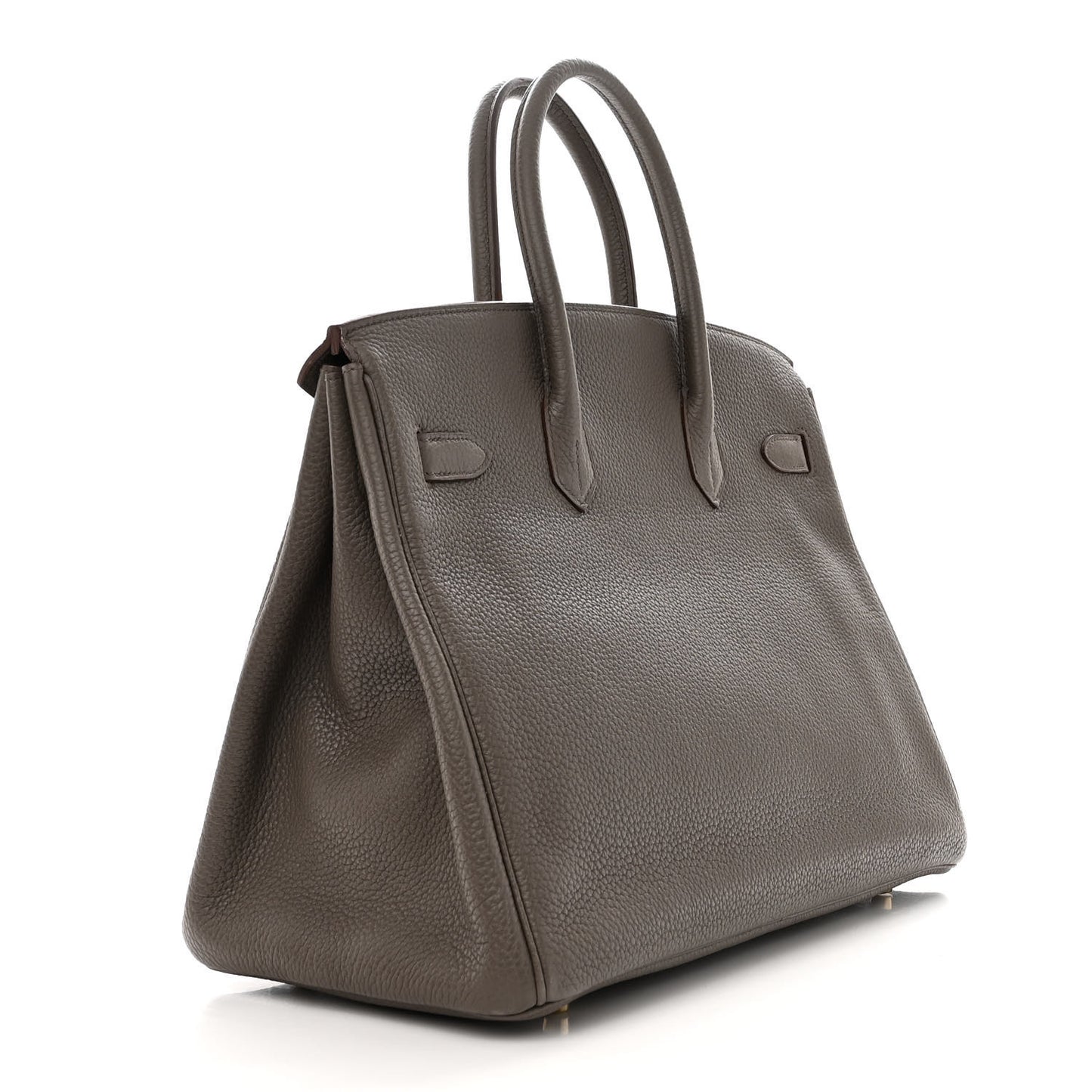 Taurillon Clemence Lizard Club Birkin 35 Etain Graphite