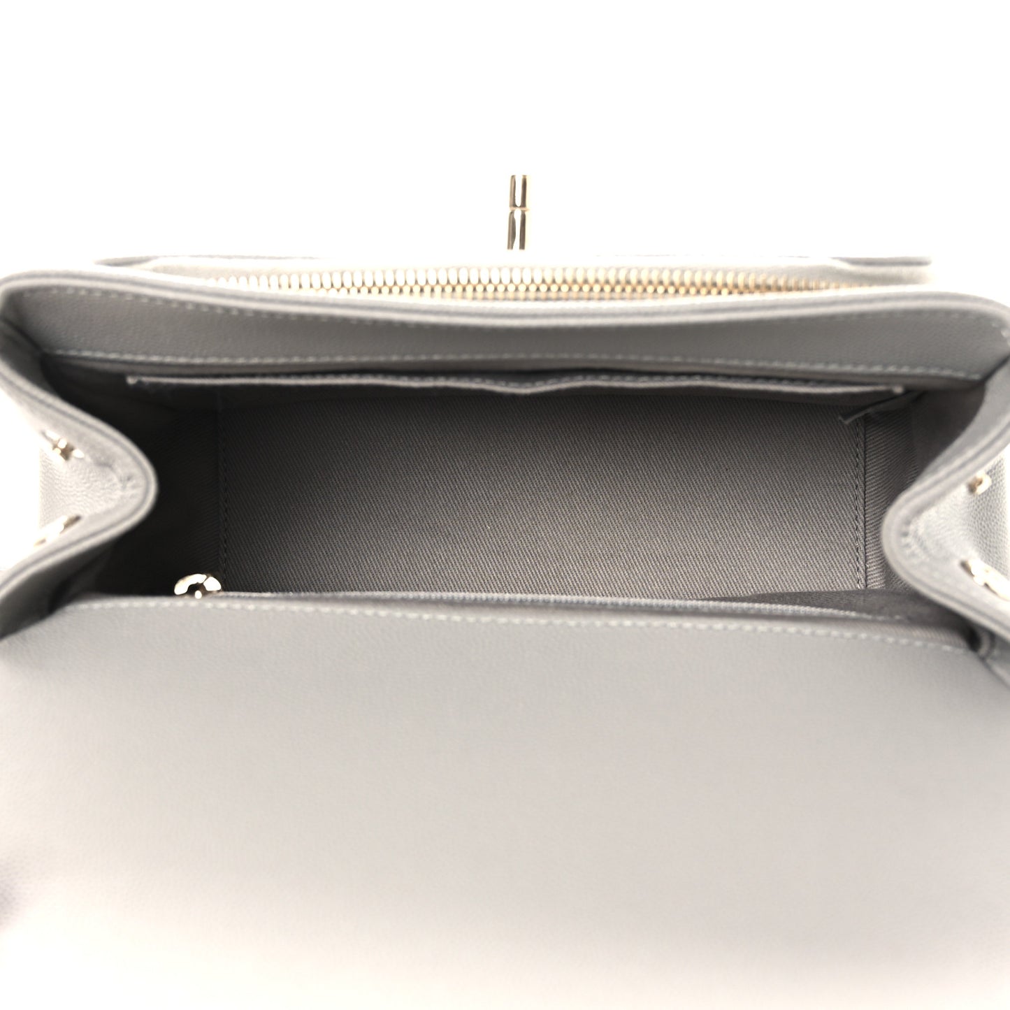 Caviar Quilted Medium Business Affinity Flap Grey