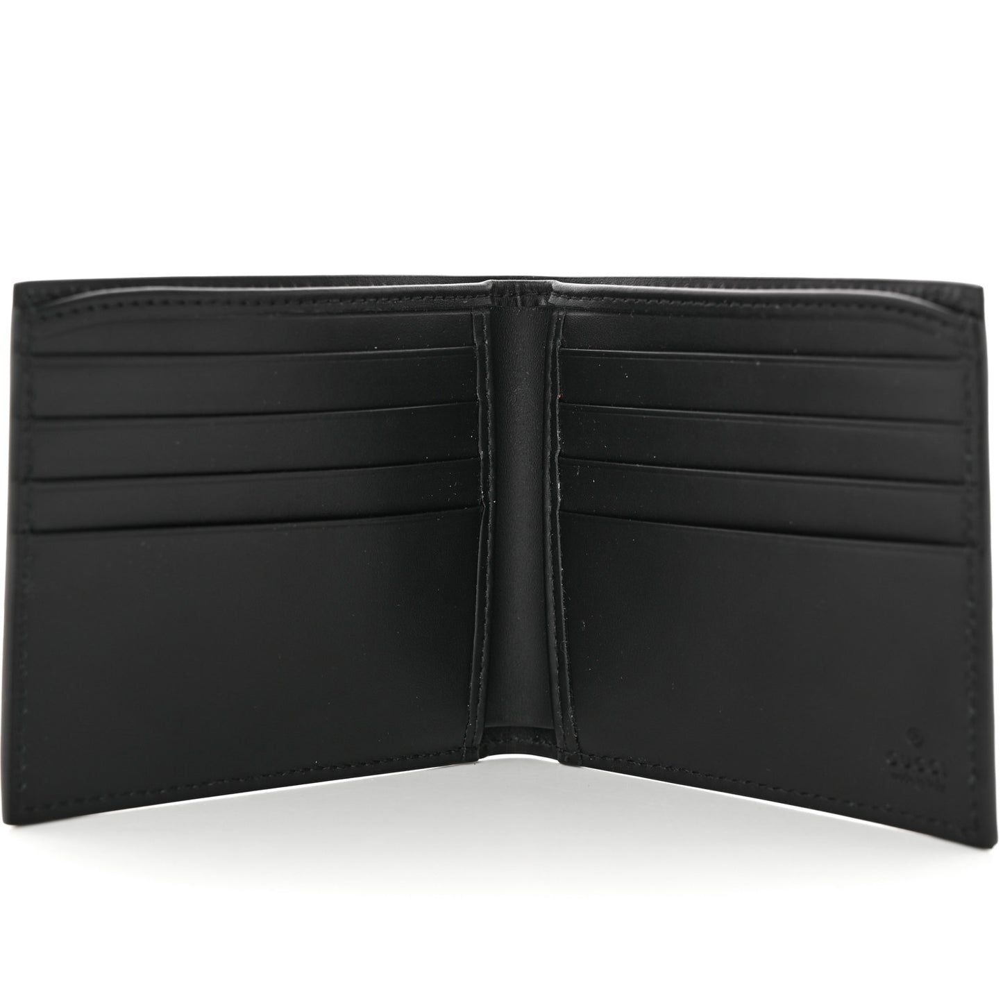 GG Supreme Monogram Kingsnake Nice Bi-Fold Wallet Black Grey